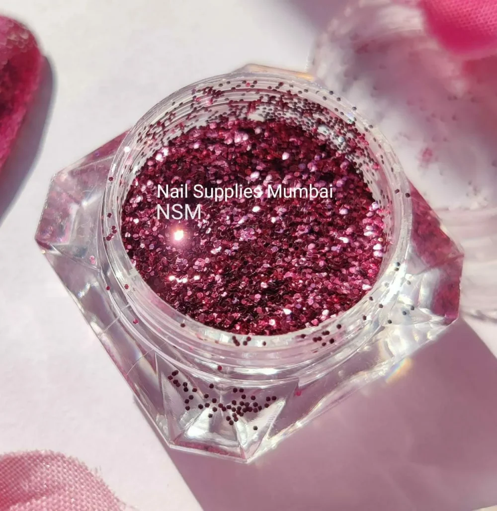 Pink Dry Glitter Jar (medium Size)