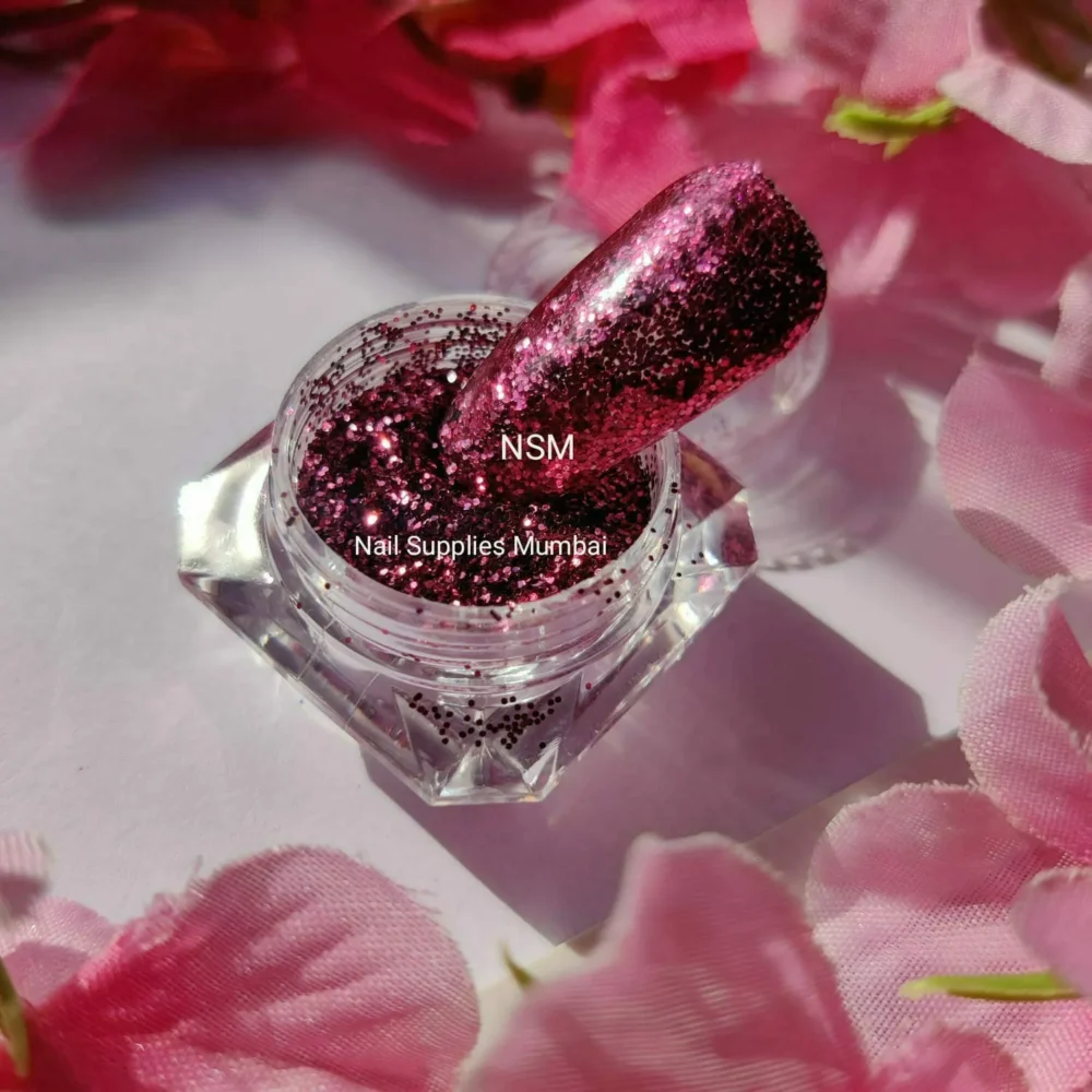 Pink Dry Glitter Jar (medium Size)