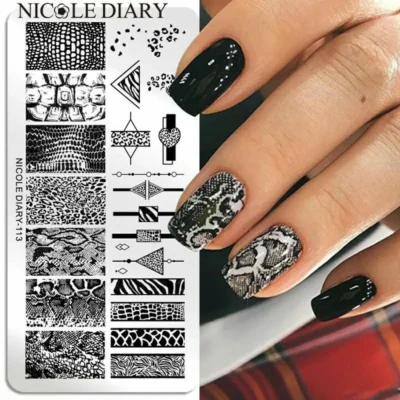 Animal Skin Stamping Plate By Nicole Diary (113)