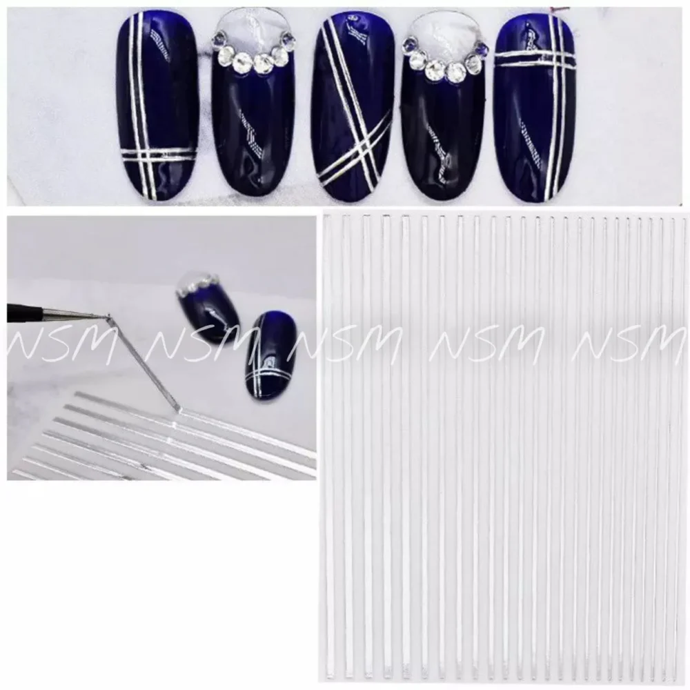 Silver Stripes Sticker Sheet