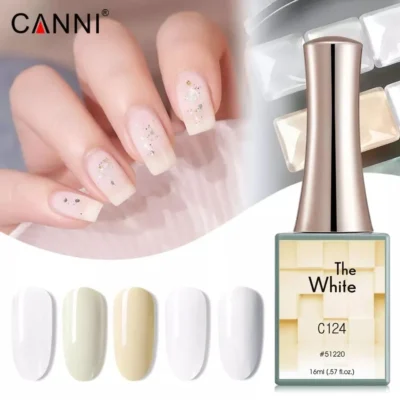 Canni The White Gel Polish Set Of 6 Colors