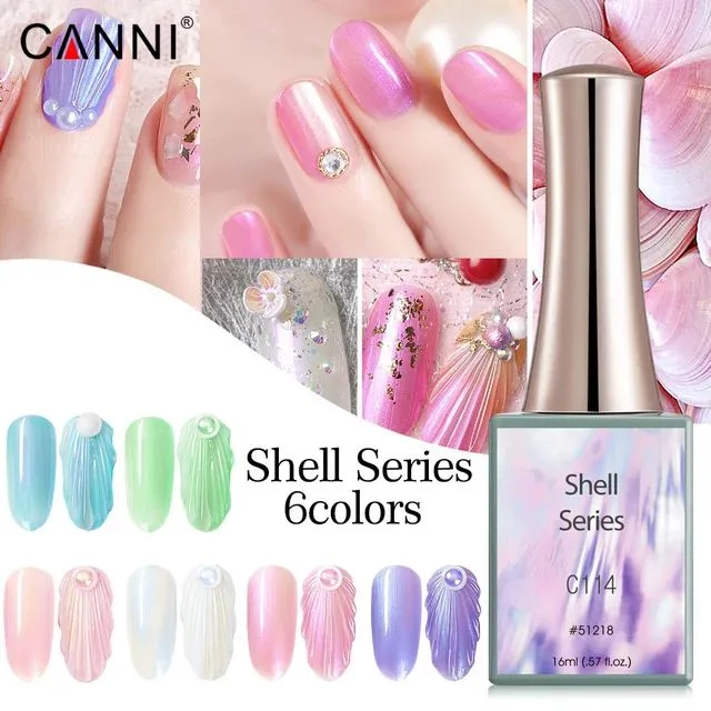 Canni Shell Series Gel Polish Set Of 6 Colors