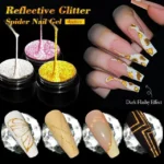 Born Pretty Gold Reflective Glitter Sparkling Effect Spider Nail Gel (5gm)