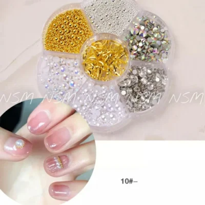 Mix Sized Nail Charms Wheel