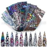 Holographic Laser Leopard And Animal Print Transfer Foil Box