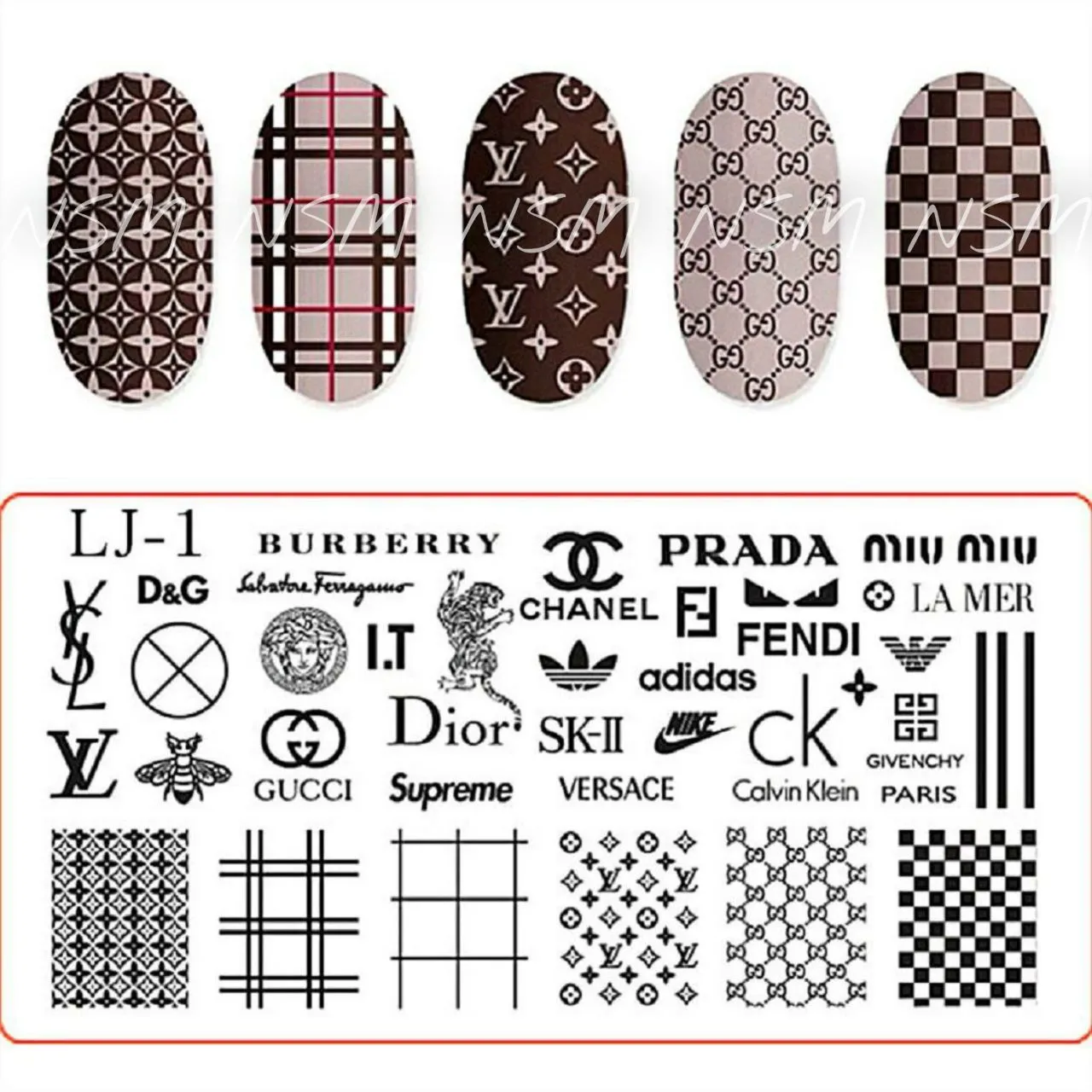 SILPECWEE 10pcs Nail Stamping Plates Nail Stamp Nail Art Plates Geometry  Design Nail Stencil Manicure Templates Nail Accessories for DIY&Salon -  Yahoo Shopping