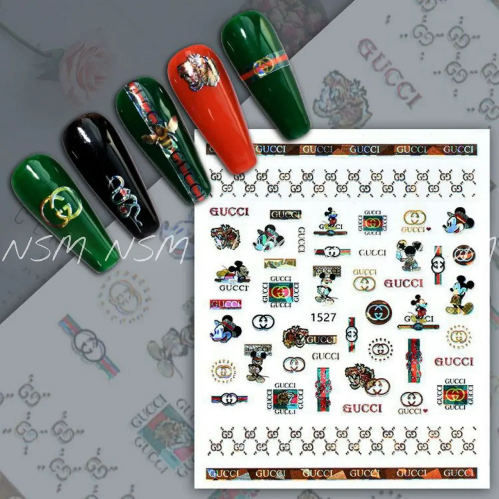 Mickey Mouse And Gucci Holographic Sticker Sheets