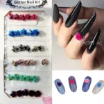 Multi Color Rose Flower Nail Charms