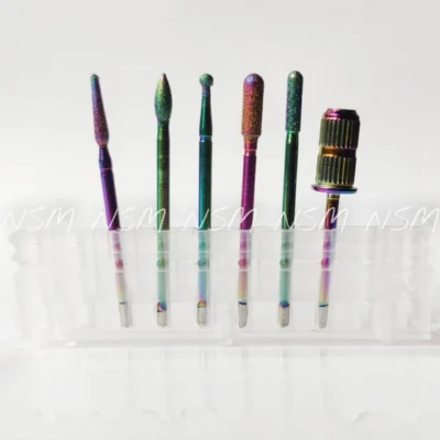Rainbow Diamond Nail Drill Bits (6 Pcs)