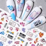 Multicolor Leaves & Texts 5d Sticker Sheets