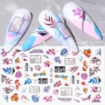Multicolor Leaves & Texts 5d Sticker Sheets