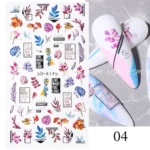 Multicolor Leaves & Texts 5d Sticker Sheets