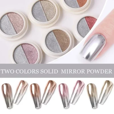 Dual Color Solid Mirror Chrome Powder