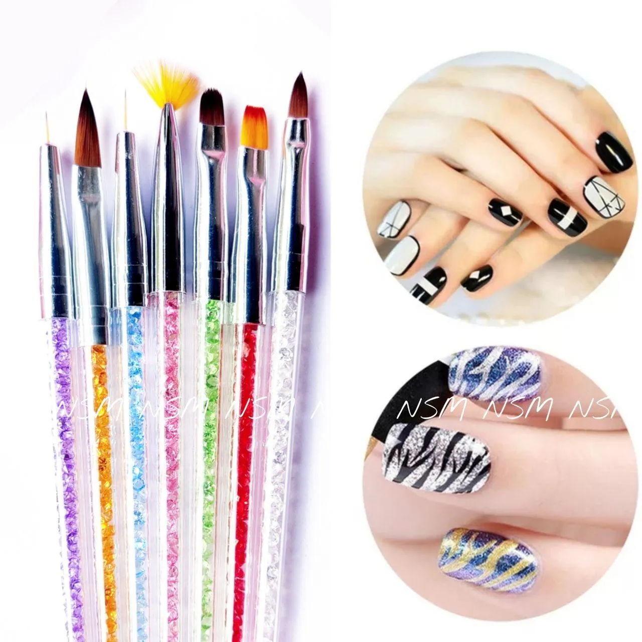 Nail Art Brush Manicure Tool Nail Art Drawing Pen Acrylic Nail Liner Pen US  | eBay