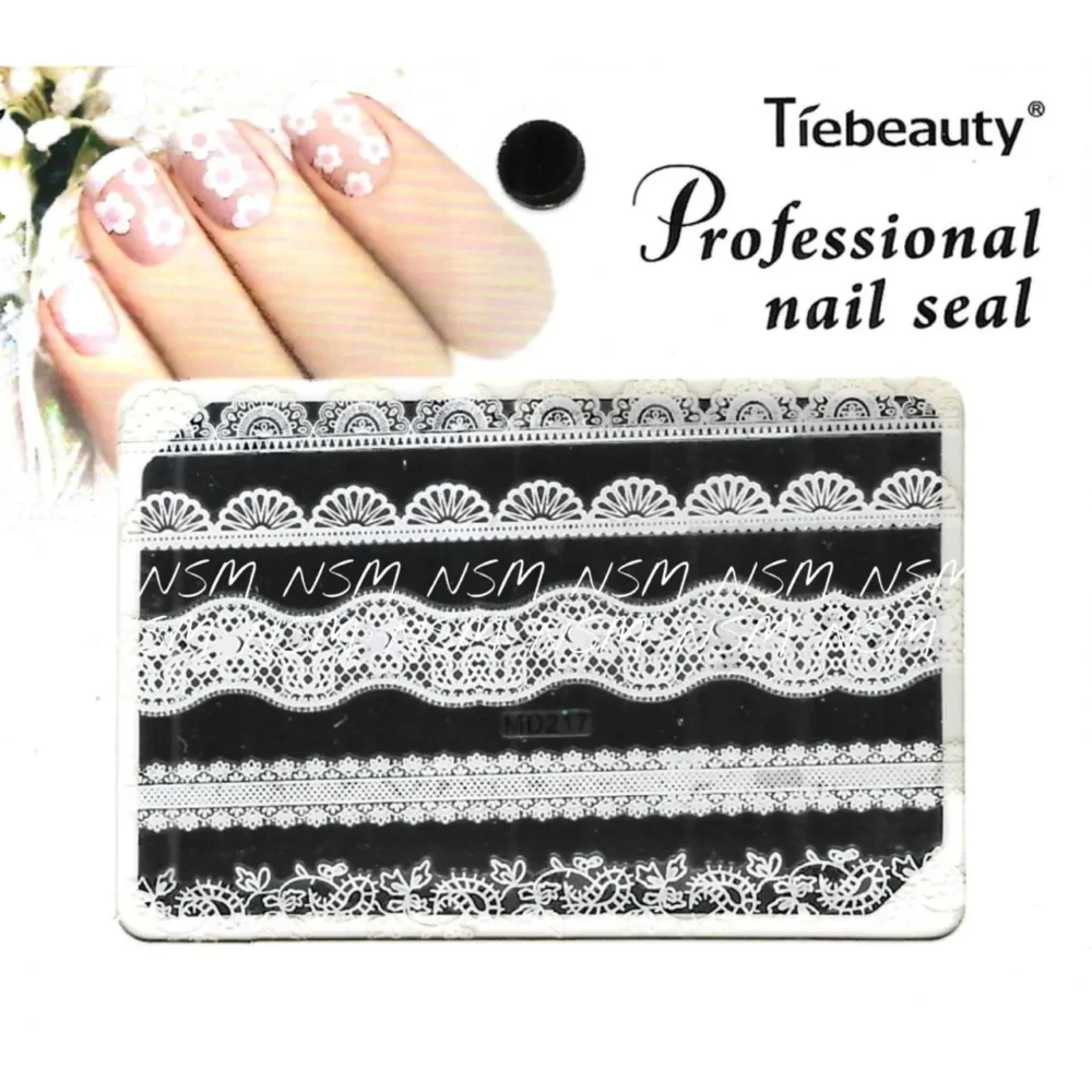 Lace Print Transparent Base Sticker Sheets