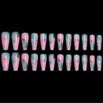 Long Coffin Clear Fake Nail Tips (pack Of 500 Pcs)