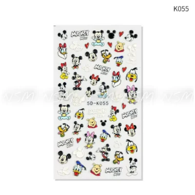 Mickey Minnie Disney 5d Sticker Sheets (5d - K055)