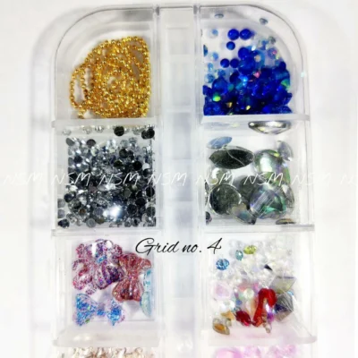 Nail Art Charms Accessories And Mylars Mix Grid 04