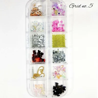 Nail Art Charms Accessories And Mylars Mix Grid 05