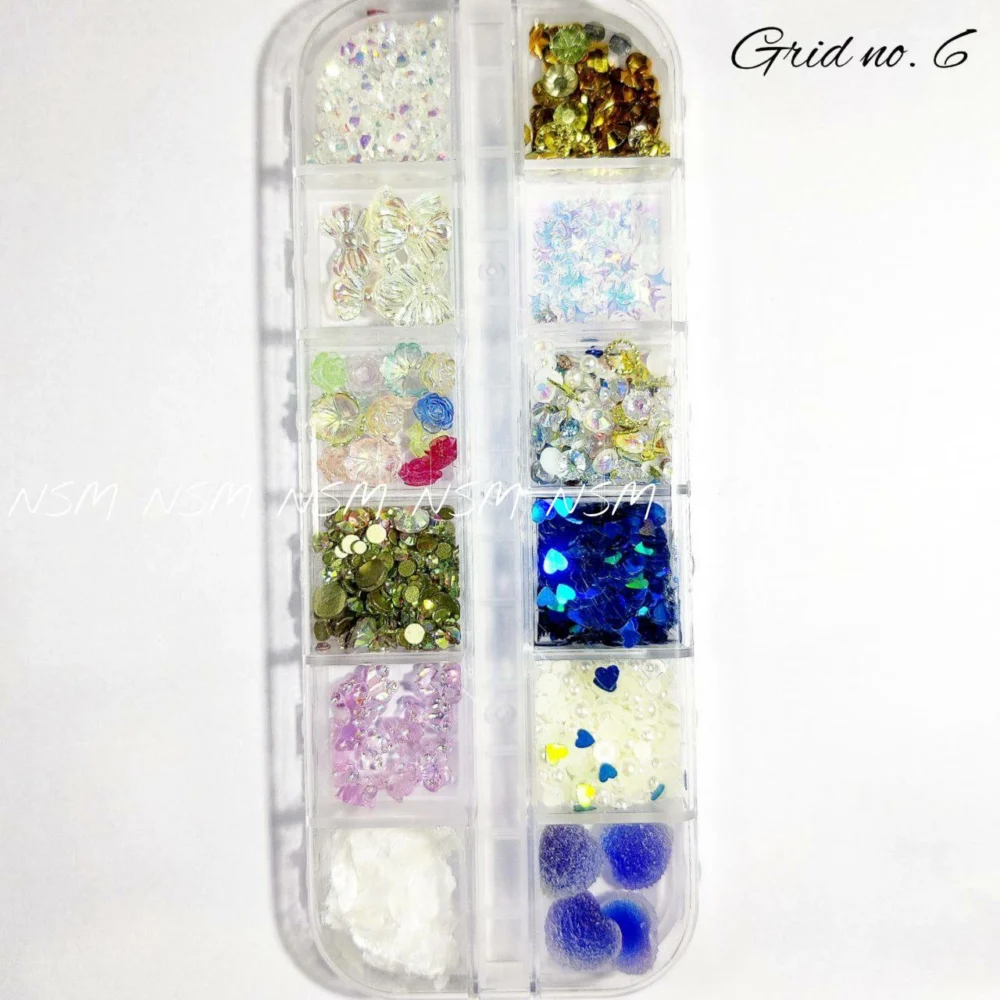 Nail Art Charms Accessories And Mylars Mix Grid 06