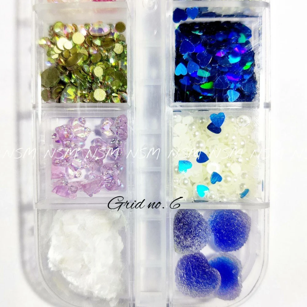 Nail Art Charms Accessories And Mylars Mix Grid 06