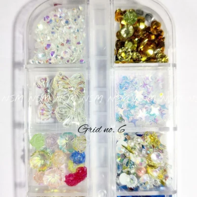 Nail Art Charms Accessories And Mylars Mix Grid 06