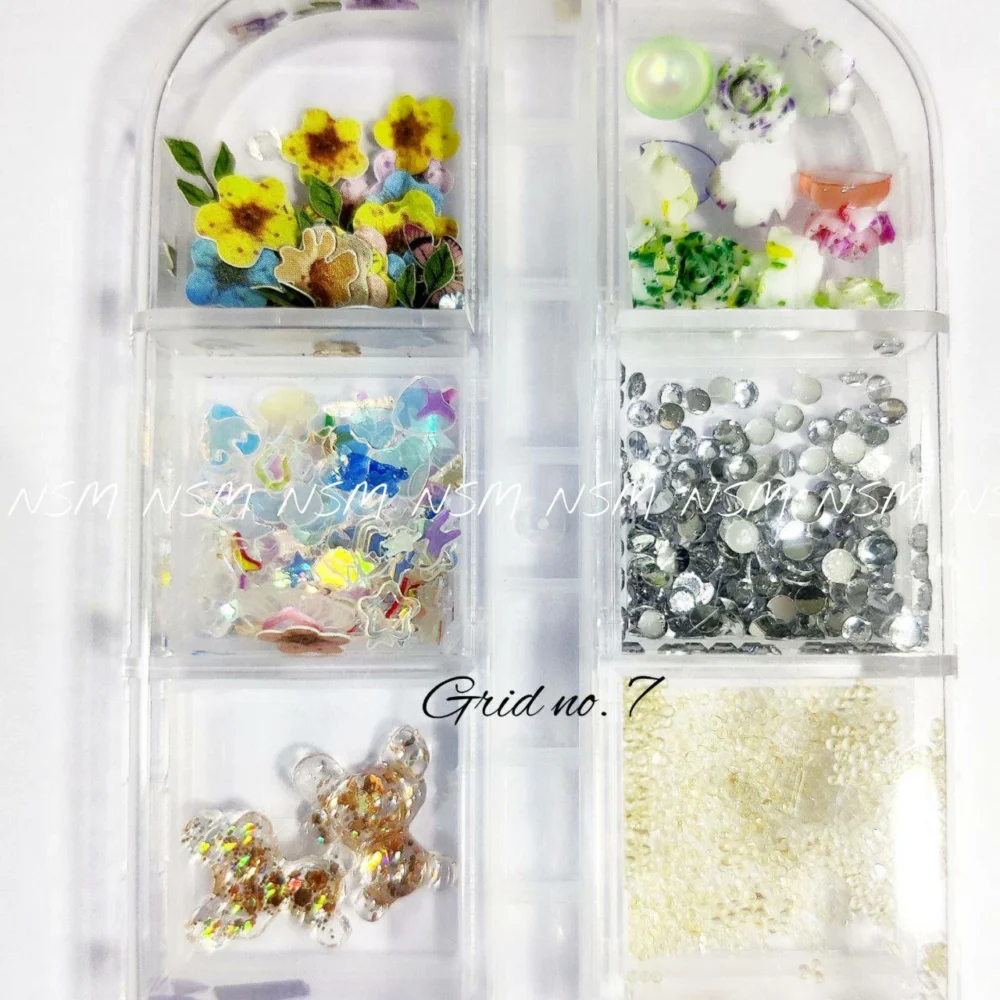 Nail Art Charms Accessories And Mylars Mix Grid 07