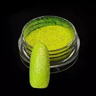 Neon Yellow Dry Glitter Powder