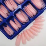 Nude Coloured Long Coffin Nail Tips (100 Pc Box) (5)