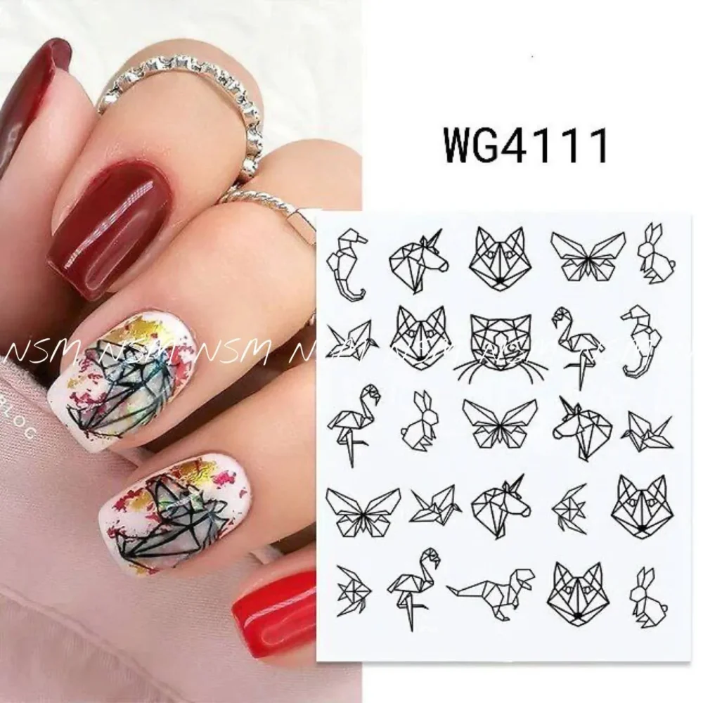 Origami Water Decal Sticker Sheets (wg4111)