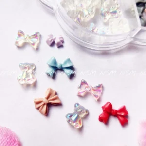 Pastel Bows And Aurora Teddy Bear Charms Wheel Box