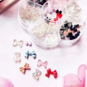 Pastel Bows And Aurora Teddy Bear Charms Wheel Box