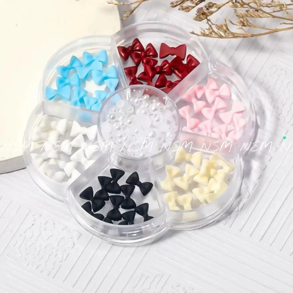 Pastel Bows And Pearl Charms Wheel Box