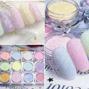 Pastel Sugar Glitter Powder (Set Of 12) (2)
