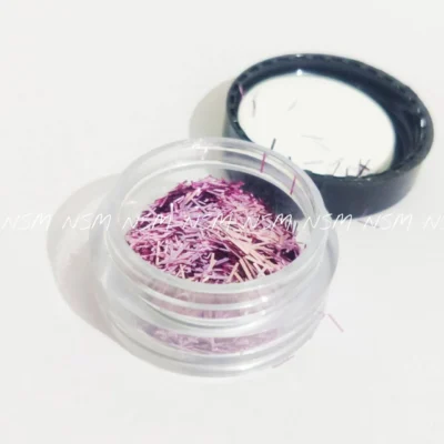 Pink Metallic Strip Mylar Jar