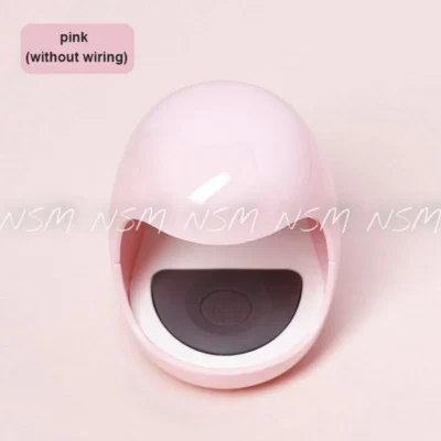 Portable Gel Nail Polish Drying Mini 6w Uv Lamp - Pink