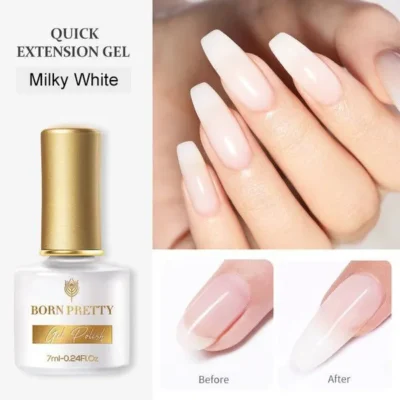 Born Pretty Quick Extension Gel (7ml) - Milky White