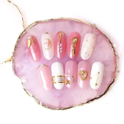 Resin Nail Art Mixing Palette (round / Square) - Round / Oval