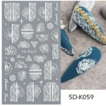 Roses And Flowers 5d Stickers Sheet (5d - K059)