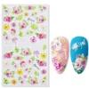 Rose And Leaves 5D Nail Stickers Sheet (5D-K033)