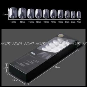 Short Square Press On Nail Tips For Children (240 Tips Pack)