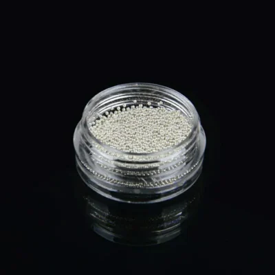 Silver Caviar Beads Jar