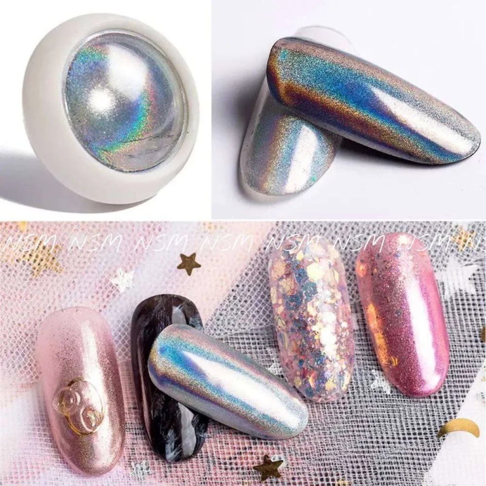 Silver Holographic Loose Chrome Powder (1gm)