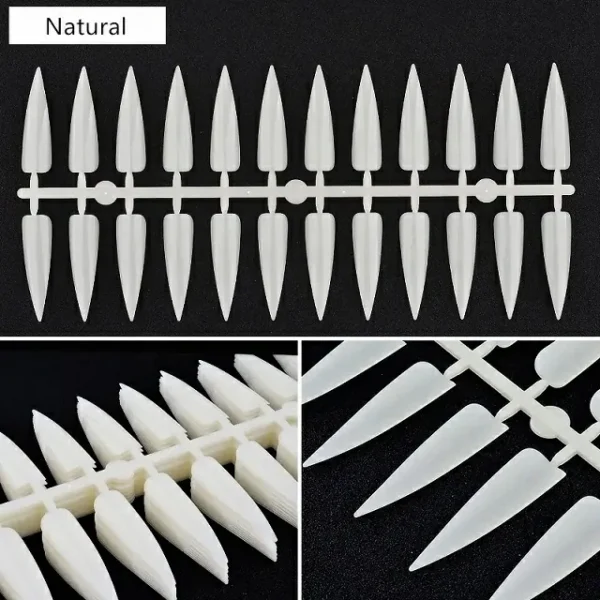 Stilleto Shape Practice Nail Tips (240 Pcs)