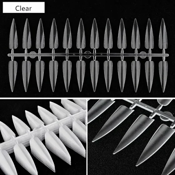 Stilleto Shape Practice Nail Tips (240 Pcs)