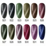 Venalisa Glitter Laser Cat Eye Gel Pots (set Of 12)