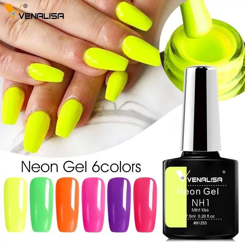 Rs Nail15ml Gel Nail Polish Neon Color Nail Art Gel Polish Uv Soak Off  Luminous Gel Lacquer Varnishes For Professional Manicure - Nail Gel -  AliExpress