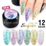 Venalisa Sequin Gel Pots (set Of 12)