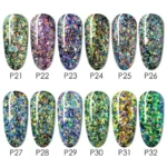 Venalisa Sequin Gel Pots (set Of 12)