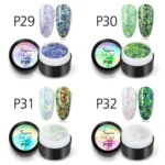 Venalisa Sequin Gel Pots (set Of 12)